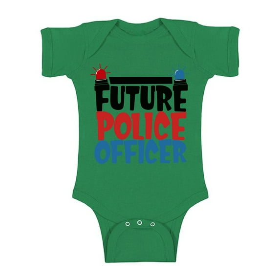 Awkward Styles Future Police Officer Bodysuit Short Sleeve for Newborn Baby Cute Baby Shower Gifts Baby Boy Baby Girl Police One Piece Top Future Job Baby Outfit Funny Police Gifts