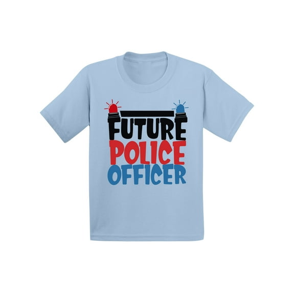 Awkward Styles Future Police Officer Toddler Shirt Cute Police Tshirts for Girls Cute Police Tshirts for Boys Future Job Shirts Funny Birthday Gifts Kids Police Officer T shirts Themed Party