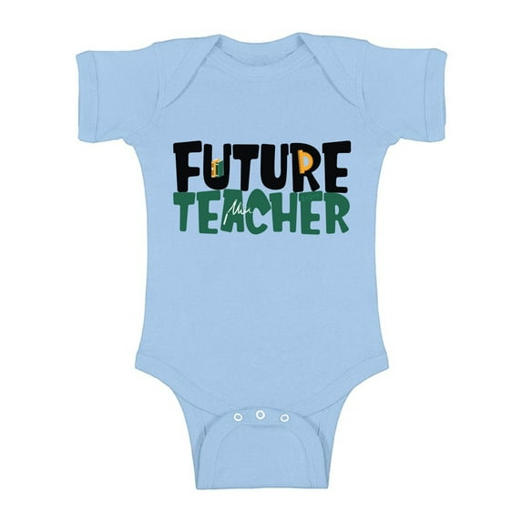 Awkward Styles Future Teacher Bodysuit Short Sleeve for Newborn Baby Cute Gifts for 1 Year Old Teacher One Piece Top for Baby Boy Teacher One Piece Top for Baby Girl Funny Baby Shower Gifts