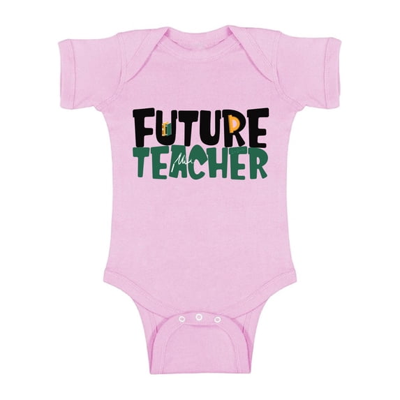 Awkward Styles Future Teacher Bodysuit Short Sleeve for Newborn Baby Cute Gifts for 1 Year Old Teacher One Piece Top for Baby Boy Teacher One Piece Top for Baby Girl Funny Baby Shower Gifts