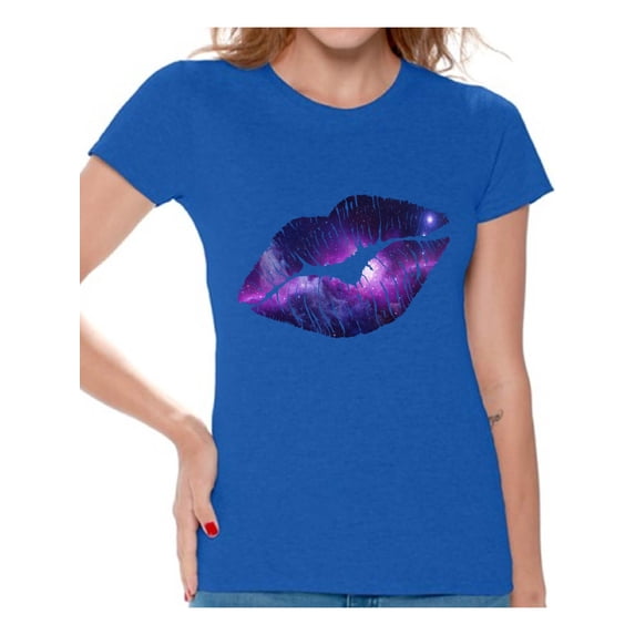 Awkward Styles Galaxy Shirt Galaxy 80s Lips T shirt 80s T Shirt Retro Vintage Rock Concert T-Shirt 80s Costume 80s Clothes for Women 80s Outfit 80s Party Girl 80s Accessories