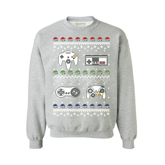 Awkward Styles Gamer Christmas Sweatshirt Retro Gamer Christmas Sweater Funny Christmas Gifts Nerdy Christmas Sweater Holiday Gift Tacky Christmas Jumper Nineties Holiday Sweatshirt