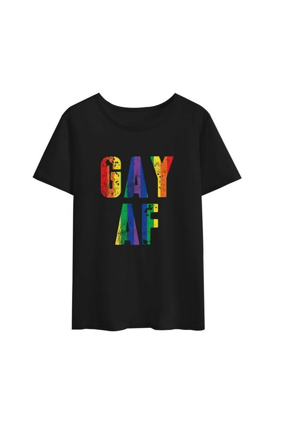 Awkward Styles Gay AF Shirt for Men Rainbow Flag Shirts Gay Pride Gifts for Him