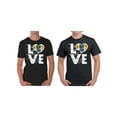 thumbnail image 1 of Awkward Styles Gay Couple Shirts Gay Love T-Shirts for Men Rainbow Heart, 1 of 4