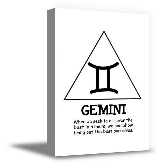 Awkward Styles Gemini Zodiac Sign Gemini Canvas Astrology Zodiac Sign Decor Original Wall Gifts Inspiration Gemini Wall Art