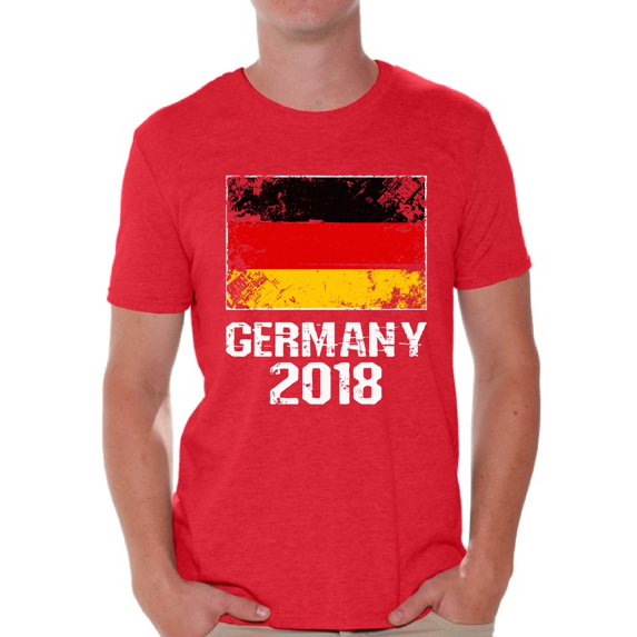 Awkward Styles Germany 2018 T Shirt for Men Flag of Germany Men's Tee Shirts Germany Soccer Shirt for Football Fans Germany Soccer Gifts for Him Germany Shirts for Men