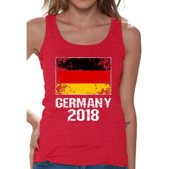 Awkward Styles Germany 2018 Tank Top for Women German Flag Tank Soccer Gifts