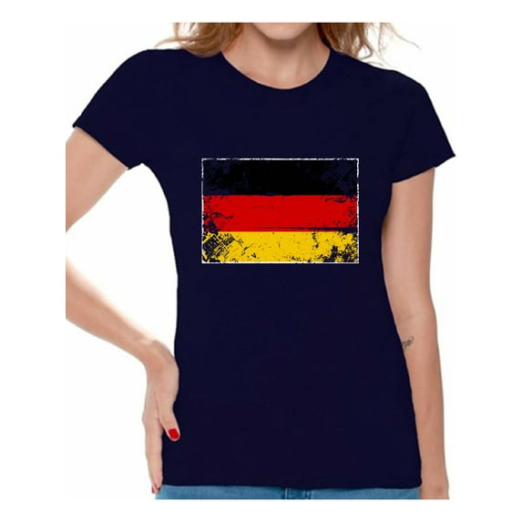Awkward Styles Germany Flag Shirt for Women German Soccer 2018 Tshirt Gifts from Germany Flag of Germany German Women Germany Shirts for Women Germany 2018 Tshirt German Gifts for Her German Flag
