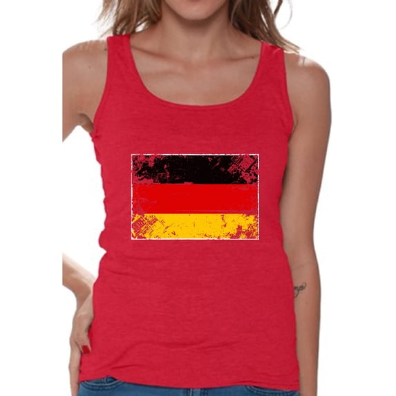 Awkward Styles Germany Flag Tank Top for Women German Tanks German Women Gifts from Germany Flag of Germany Germany Sleeveless Shirt German Tshirt German Flag Gift Germany Tank Top Germany Soccer Tank