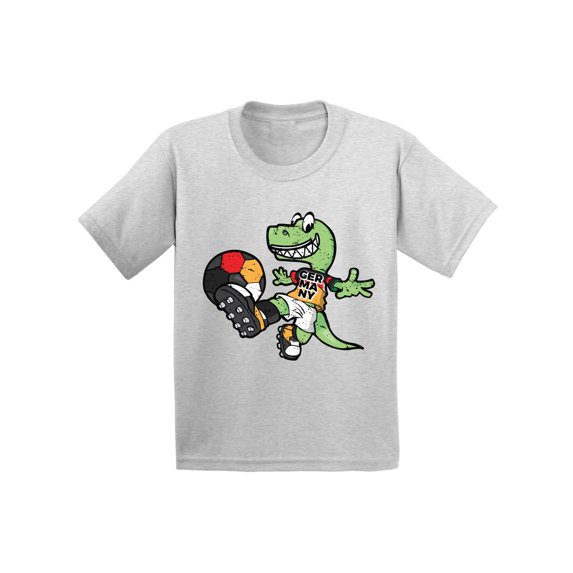 Awkward Styles Germany Football Shirt for Kids Dinosaur Soccer Toddler Shirt