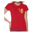 thumbnail image 1 of Awkward Styles Gingerbread Man Ninja Pocket Tshirt Christmas Pocket Shirts for Women Funny Gingebread Ninja Xmas Tshirt Christmas T Shirt for Women Holiday Gifts for Her Xmas Ginja Shirt, 1 of 5