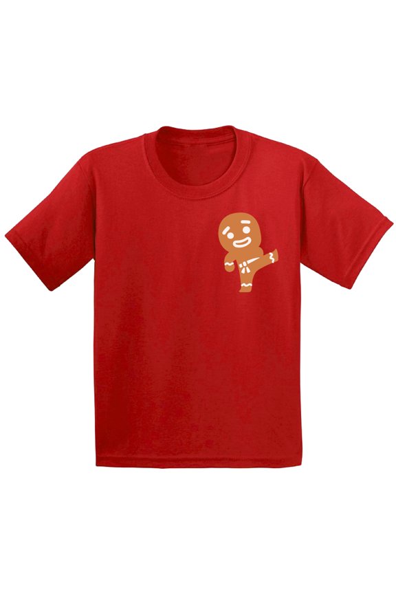 Gingerbread Ninja Pocket Christmas Shirt Ginja Christmas T Shirt for Kids Christmas Pocket Shirts Kids Christmas Gifts Christmas Gingerbread Tshirt Funny Xmas Gifts for Kids