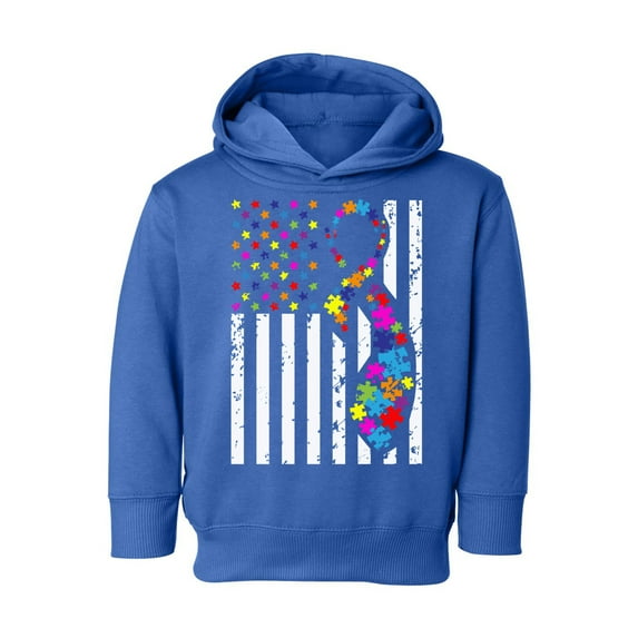 Awkward Styles Girls Boys Autism Hoodie Toddler Colorful Flag Hooded Sweatshirt for Kids