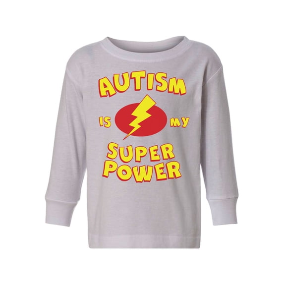 Awkward Styles Girls Boys Autism Shirt Long Sleeve Autism Is My Super Power Tee for Kids