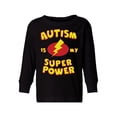thumbnail image 1 of Awkward Styles Girls Boys Autism Shirt Long Sleeve Autism Is My Super Power Tee for Kids, 1 of 4