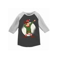 thumbnail image 1 of Awkward Styles Girls Boys Christmas T-Shirt Dabbing Xmas Elf Raglan Shirt Kids, 1 of 4