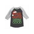 thumbnail image 1 of Awkward Styles Girls Boys Christmas T-Shirt Dear Santa Define Good Xmas Toddler Raglan Shirt, 1 of 4