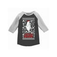 thumbnail image 1 of Awkward Styles Girls Boys Christmas T-Shirt Shark Xmas Pattern Toddler Raglan Shirt, 1 of 4