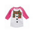 thumbnail image 1 of Awkward Styles Girls Boys Christmas T-Shirt Snowman Xmas Scarf Toddler Raglan Shirt, 1 of 4