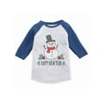 thumbnail image 1 of Awkward Styles Girls Boys Christmas T-Shirt Xmas Snowman Toddler Raglan Shirt, 1 of 4