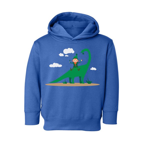 Awkward Styles Girls Boys St Patrick's Day Hoodie Toddler Irish Elf and Dinosaur Hooded Sweatshirt for Kids Proud Irish