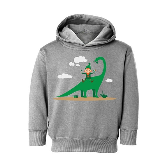 Awkward Styles Girls Boys St Patrick's Day Hoodie Toddler Irish Elf and Dinosaur Hooded Sweatshirt for Kids Proud Irish