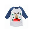 thumbnail image 1 of Awkward Styles Girls Boys Xmas T-Shirt Adorable Christmas Deer Raglan Shirt Kids, 1 of 4