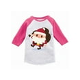 thumbnail image 1 of Awkward Styles Girls Boys Xmas T-Shirt Christmas Cartoon Santa Toddler Raglan Shirt, 1 of 4