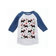 thumbnail image 1 of Awkward Styles Girls Boys Xmas T-Shirt Dogs Christmas Pattern Raglan Shirt Kids, 1 of 4