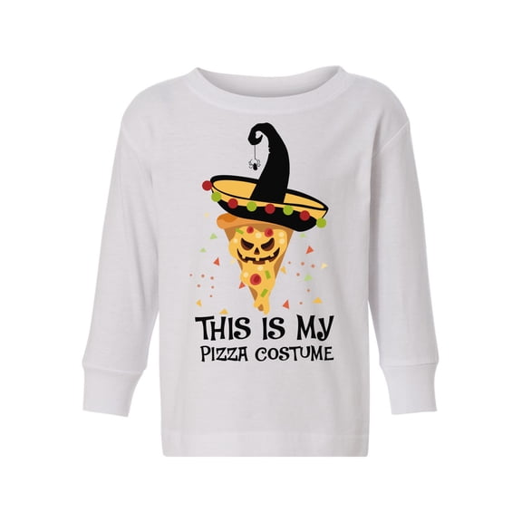Awkward Styles Girls Halloween Toddler Long Sleeve Shirt for Boys Pizza Kids T-Shirt