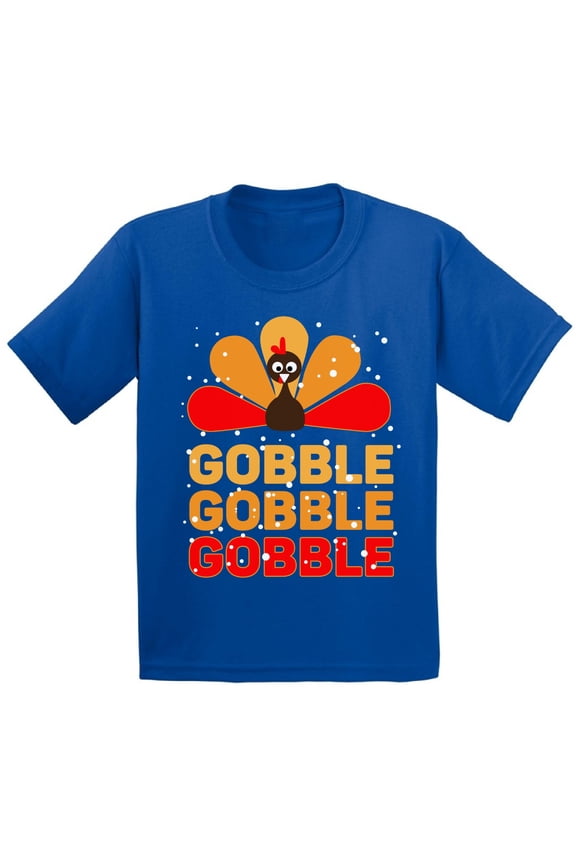 Girls Thanksgiving Shirts Toddler Gobble Gobble T-shirt