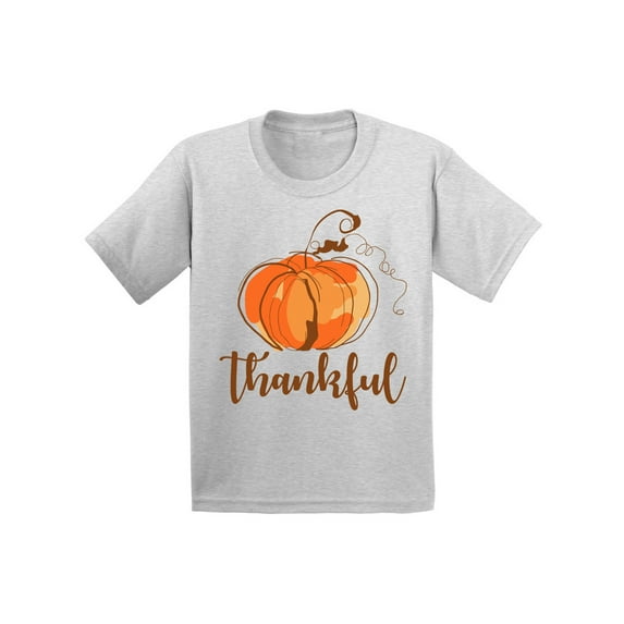 Awkward Styles Girls Thanksgiving Shirts Toddler Thankful T-shirt