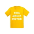 thumbnail image 1 of Awkward Styles God Drum Coffee Youth T Shirt Christian T Shirt for Boys Christian Shirts for Girls Religious T-Shirt for Children Christian Gifts Jesus Clothes God Drum Coffee T-Shirt for Kids, 1 of 4