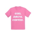 thumbnail image 1 of Awkward Styles God Drum Coffee Youth T Shirt Christian T Shirt for Boys Christian Shirts for Girls Religious T-Shirt for Children Christian Gifts Jesus Clothes God Drum Coffee T-Shirt for Kids, 1 of 4