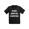 thumbnail image 1 of Awkward Styles God Drum Coffee Youth T Shirt Christian T Shirt for Boys Christian Shirts for Girls Religious T-Shirt for Children Christian Gifts Jesus Clothes God Drum Coffee T-Shirt for Kids, 1 of 4