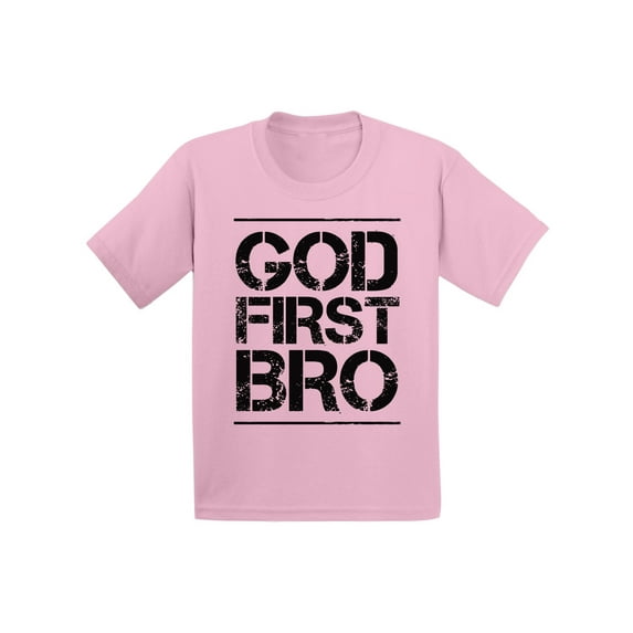 Awkward Styles God First Bro Infant Shirts Jesus Shirt for Kids Christian T Shirt for Boys Shirts for Girls Jesus T-Shirt for Children Christian Gifts Christ Clothes God First Bro Shirt for Kids