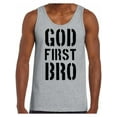 thumbnail image 1 of Awkward Styles God First Bro Tank Top Shirt for Men Christian Mens Tanks Clothes for Men Jesus Christ is the Lord Christian Birthday Gifts Jesus Shirts Jesus Clothing God First Bro Mens Shirt, 1 of 4