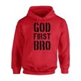thumbnail image 1 of Awkward Styles God First Bro Unisex Hoodie Christian Hoodie for Him Jesus Clothes Jesus Hoodie for Women Jesus Sweater for Men Christian Gifts God First Bro Unisex Outfit for Men and Women, 1 of 5
