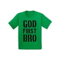 thumbnail image 1 of Awkward Styles God First Bro Youth T Shirt Christian T Shirt for Boys Christian Shirts for Girls Jesus T-Shirt for Children Gifts Jesus Clothing for Children God First Bro T-Shirt for Kids, 1 of 4