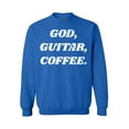 thumbnail image 1 of Awkward Styles God Guitar Coffee Sweatshirt Christian Sweatshirt for Her Religious Collection Guitar Crewneck for Women Coffee Sweater for Men Christian Gifts God Guitar Coffee Outfit God Sweater, 1 of 5