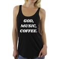 thumbnail image 1 of Awkward Styles God Music Coffee Racerback Tank Top for Women Christian Clothes for Ladies Religious Womens Racerback Tank Top Music Clothing God Tanks T Shirt for Her God Music Coffee Ladies Shirt, 1 of 4