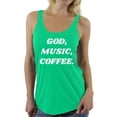 thumbnail image 1 of Awkward Styles God Music Coffee Racerback Tank Top for Women Christian Clothes for Ladies Religious Womens Racerback Tank Top Music Clothing God Tanks T Shirt for Her God Music Coffee Ladies Shirt, 1 of 4