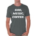 thumbnail image 1 of Awkward Styles God Music Coffee T Shirt for Men Christian Mens Shirts Christian Clothes for Men Religious Shirt Christian Birthday Gifts Jesus Shirts Coffee Clothing God Music Coffee Mens Shirt, 1 of 4