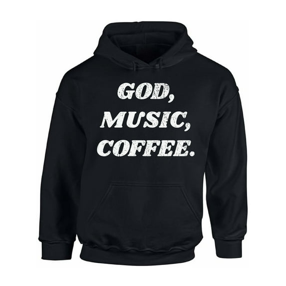 Awkward Styles God Music Coffee Unisex Hoodie Christian Hoodie for Him Music Collection Jesus Hoodie for Women Religious Sweater for Men Christian Gifts God Music Coffee Unisex Outfit Christianity
