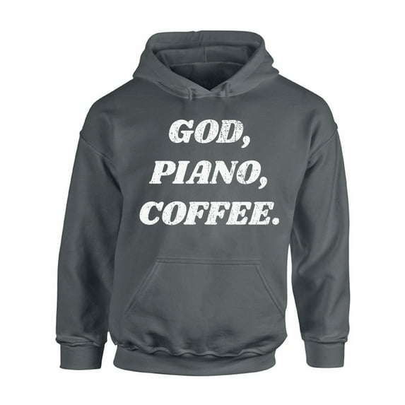 Awkward Styles God Piano Coffee Unisex Hoodie Christian Hoodie for Him Piano Collection Jesus Hoodie for Women Religious Sweater for Men Christian Gifts God Piano Coffee Unisex Outfit Christianity