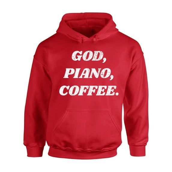 Awkward Styles God Piano Coffee Unisex Hoodie Christian Hoodie for Him Piano Collection Jesus Hoodie for Women Religious Sweater for Men Christian Gifts God Piano Coffee Unisex Outfit Christianity