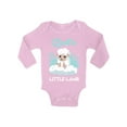 thumbnail image 1 of Awkward Styles God's Little Lamb Baby Bodysuit Long Sleeve Baby Shower Gifts Cute Christian One Piece Outfit for Baby Boy Cute Christian One Piece Outfit for Baby Girl Birthday Gifts, 1 of 4
