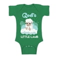 thumbnail image 1 of Awkward Styles God's Little Lamb Bodysuit Short Sleeve for Newborn Baby Birthday Gifts for 1 Year Old God Lover Religious Clothing for Baby Boy Baby Girl Christian Gifts Cute Religious Outfit, 1 of 4