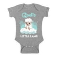thumbnail image 1 of Awkward Styles God's Little Lamb Bodysuit Short Sleeve for Newborn Baby Birthday Gifts for 1 Year Old God Lover Religious Clothing for Baby Boy Baby Girl Christian Gifts Cute Religious Outfit, 1 of 4