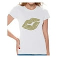 thumbnail image 1 of Awkward Styles Gold Lips Shirt Retro 80s Gold Lips T Shirt 80s Shirt 80s T Shirt Retro Vintage 80s Costume 80s Clothes for Women 80s Outfit 80s Party Girl Shirt 80s Accessories, 1 of 4